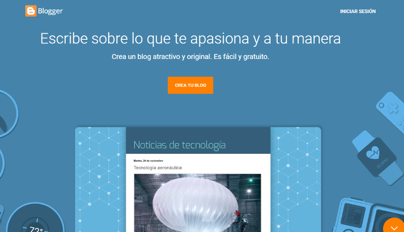 Blogger Portada de Sitio web Blogger