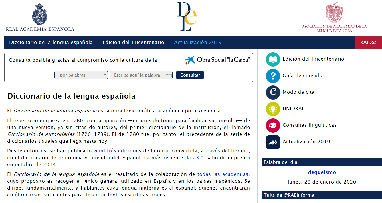 Portada Diccionario Real Academia Española Portada Diccionario Real Academia Española