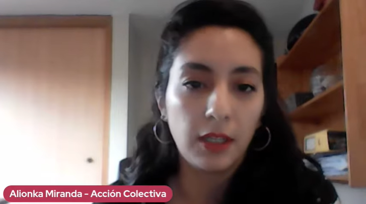 Alionka Miranda, Cientista Política, miembro de Acción Colectiva por la Educación Alionka Miranda, Cientista Política, miembro de Acción Colectiva
