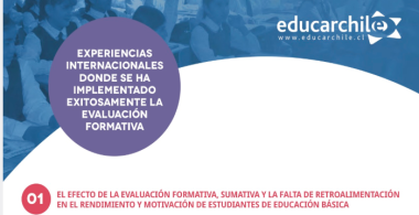 Infografía experiencias internacionales en evaluación formativa
