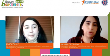 Eliana Pérez y Natalia Fernández, profesoras de la Corporación Municipal de Educación de Puerto Natales