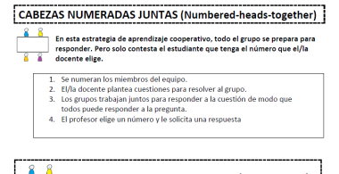 Cabezas numeradas juntas
