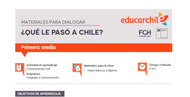 Material para dialogar ¿Qué le pasó a Chile?