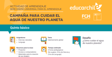 Campaña para cuidar el agua de nuestro planeta